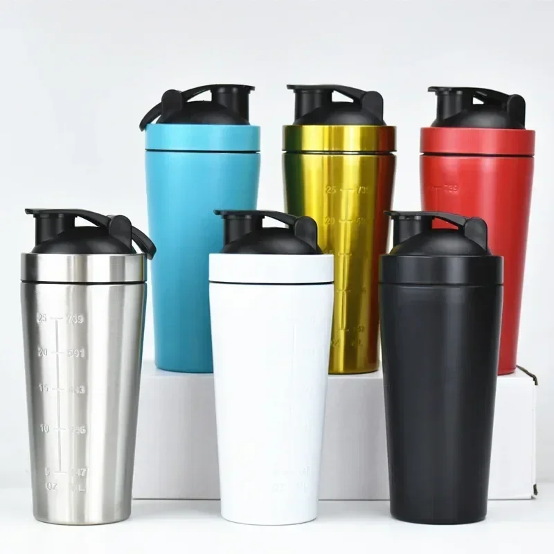 Nutrition For Fitness And Sports - Kubek shaker ze stali nierdzewnej do