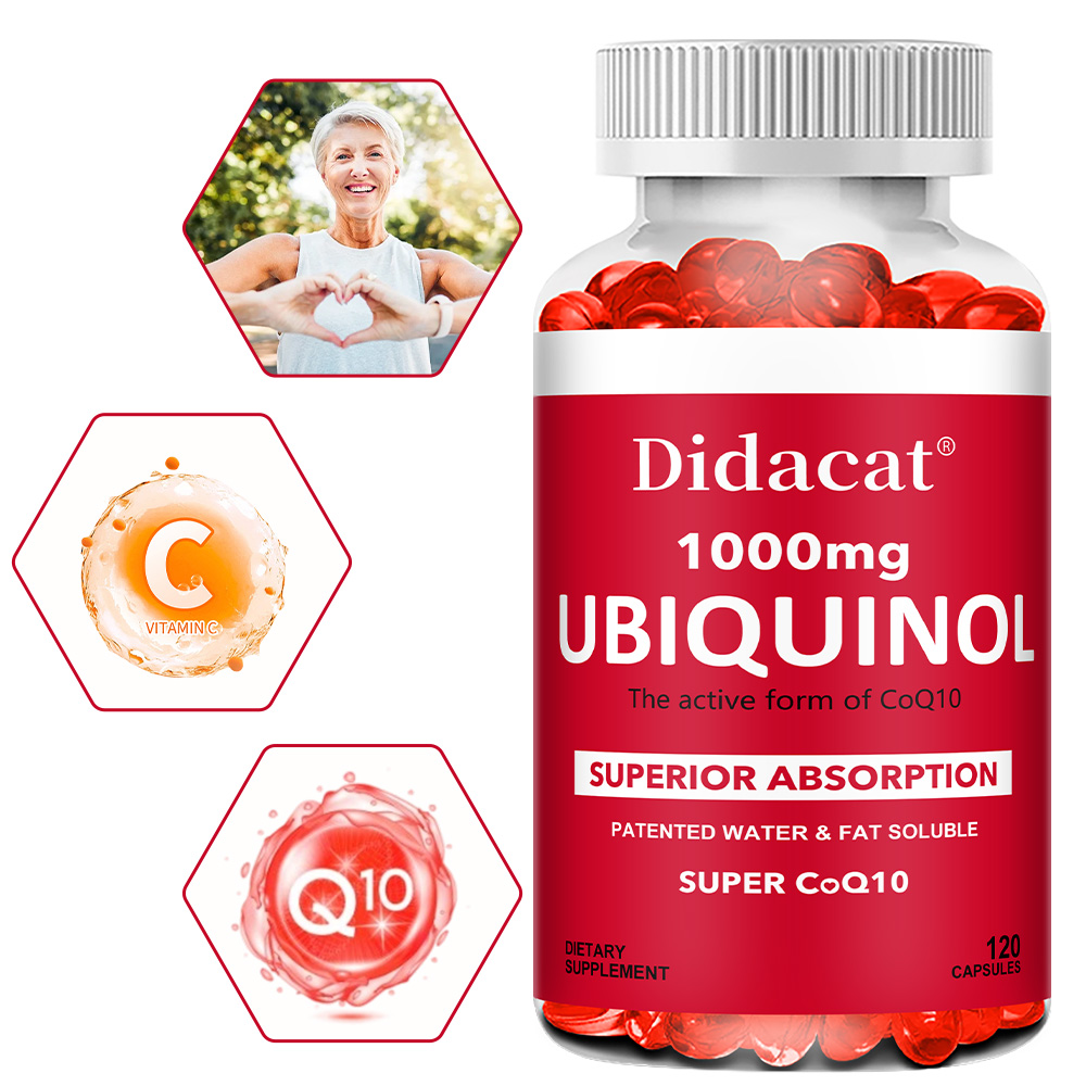Coq10 Ubiquinol Softgel - Ubiquinol CoQ10 1000mg w kapsułkach miękkich,