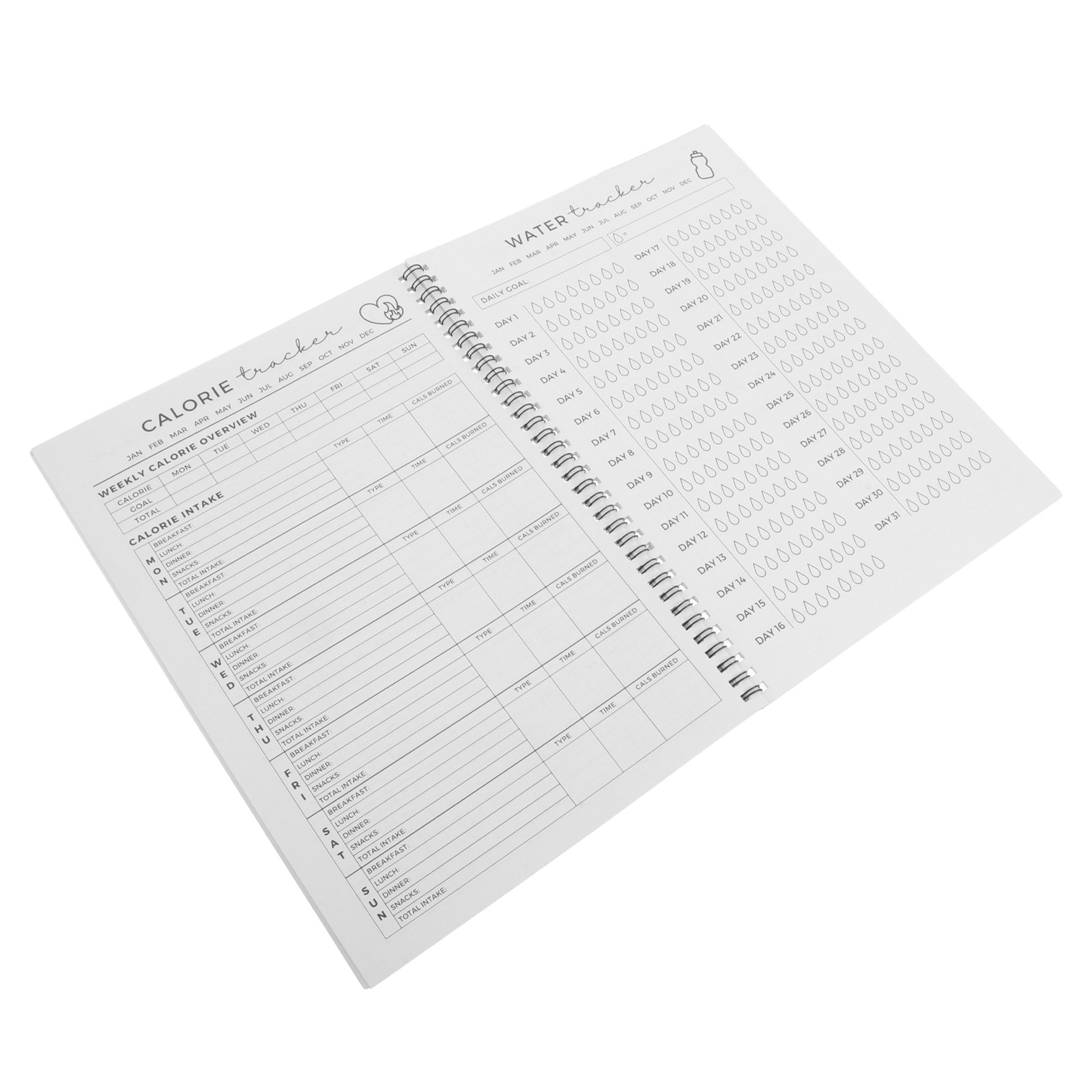 Fitness Nutrition Journal - Planer Fitness, Dziennik Ćwiczeń, 11.7x8.5, Książka