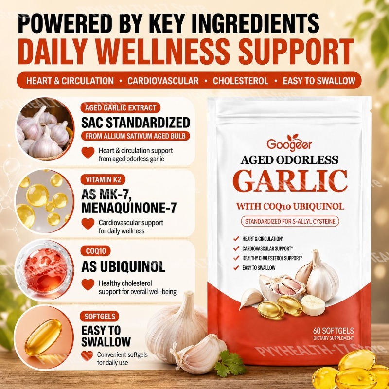 Goodger Aged Odorless Garlic S – Coq10 Ubiquinol Softgel recenzja i cena