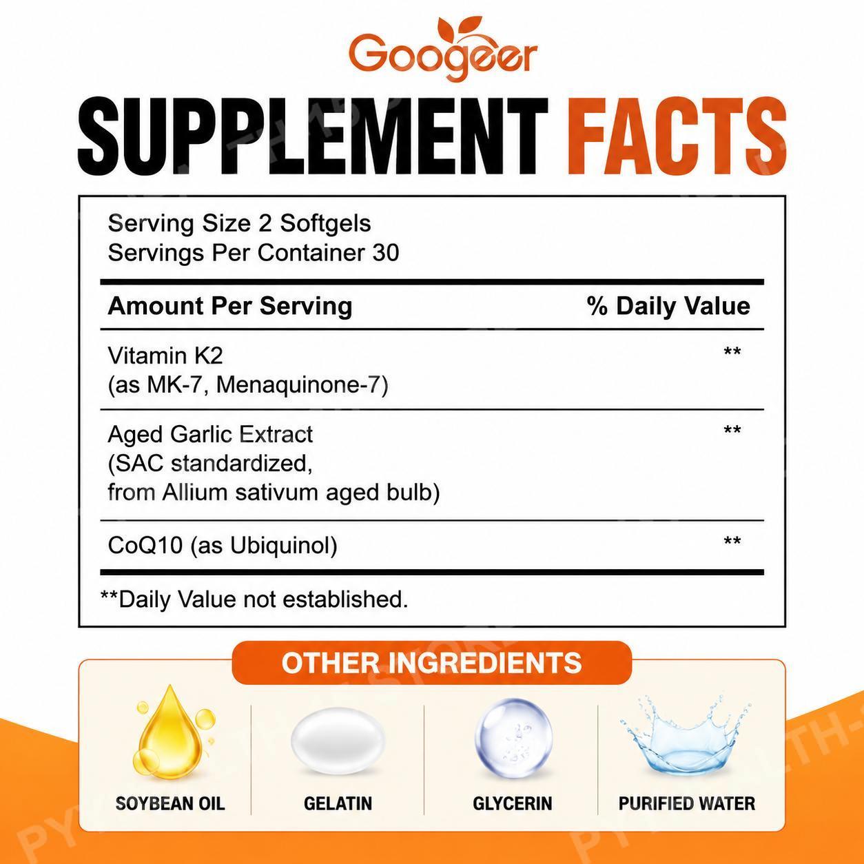 Googeer Aged Odorless Garlic S – Coq10 Ubiquinol Softgel recenzja i cena