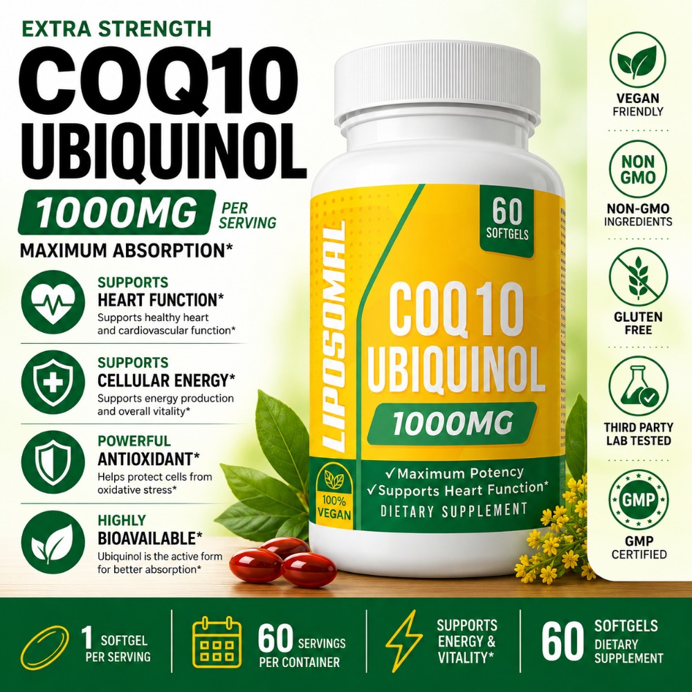 CoQ10 Ubiquinol 1000mg Wegańsk – Coq10 Ubiquinol Softgel recenzja i cena
