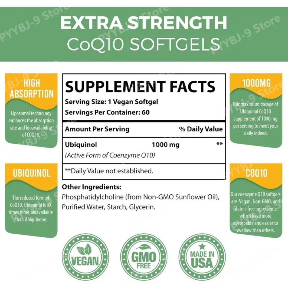 CoQ10 Ubiquinol 1000mg Wegańsk – Coq10 Ubiquinol Softgel recenzja i cena