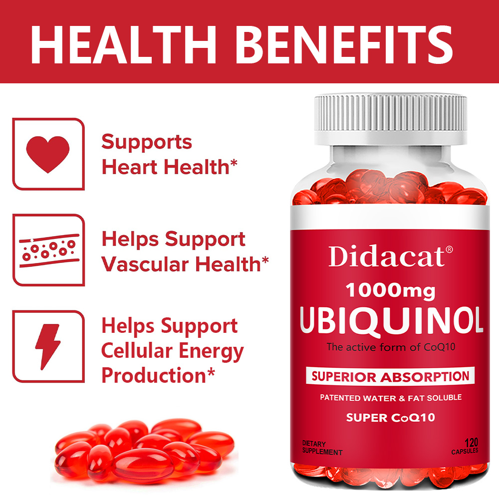 Ubiquinol CoQ10 1000mg w kapsu – Coq10 Ubiquinol Softgel recenzja i cena