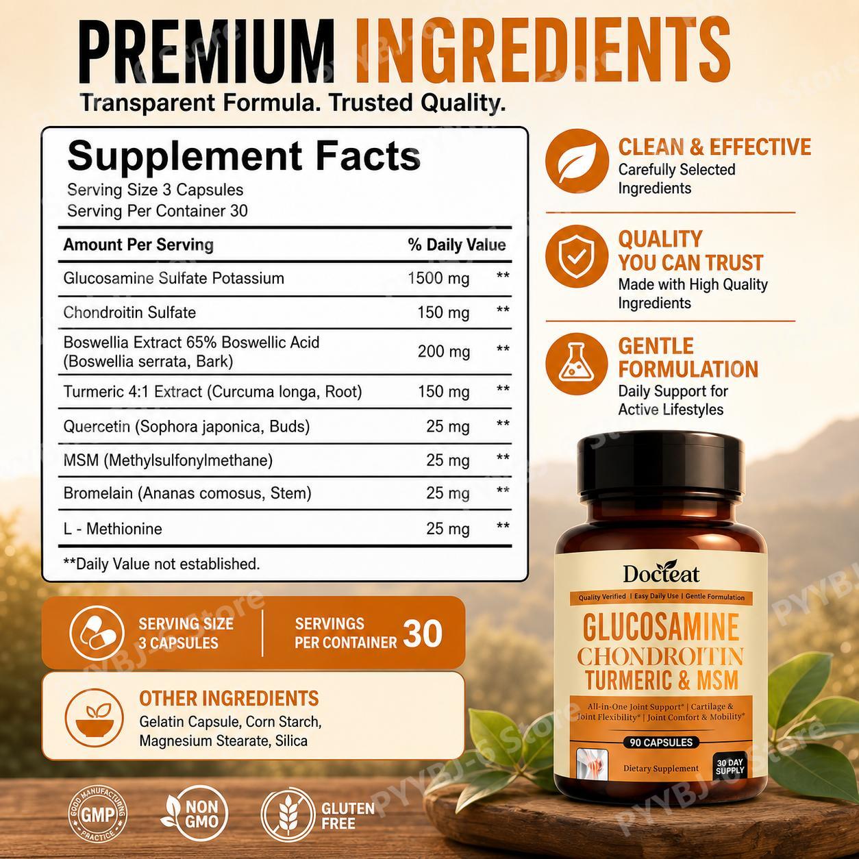 Docteat Glukozamina Chondroity – Glucosamine Chondroitin Joint recenzja i cena