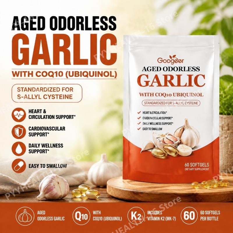 Googeer Aged Odorless Garlic S – Coq10 Ubiquinol Softgel recenzja i cena